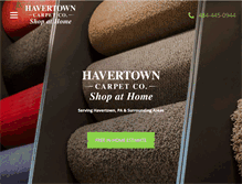 Tablet Screenshot of havertowncarpet.com